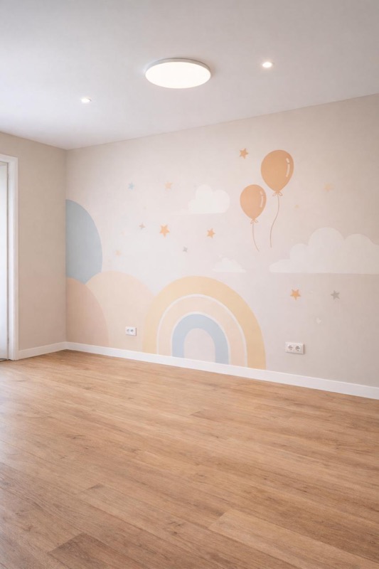 Бесщелевой потолок в детской